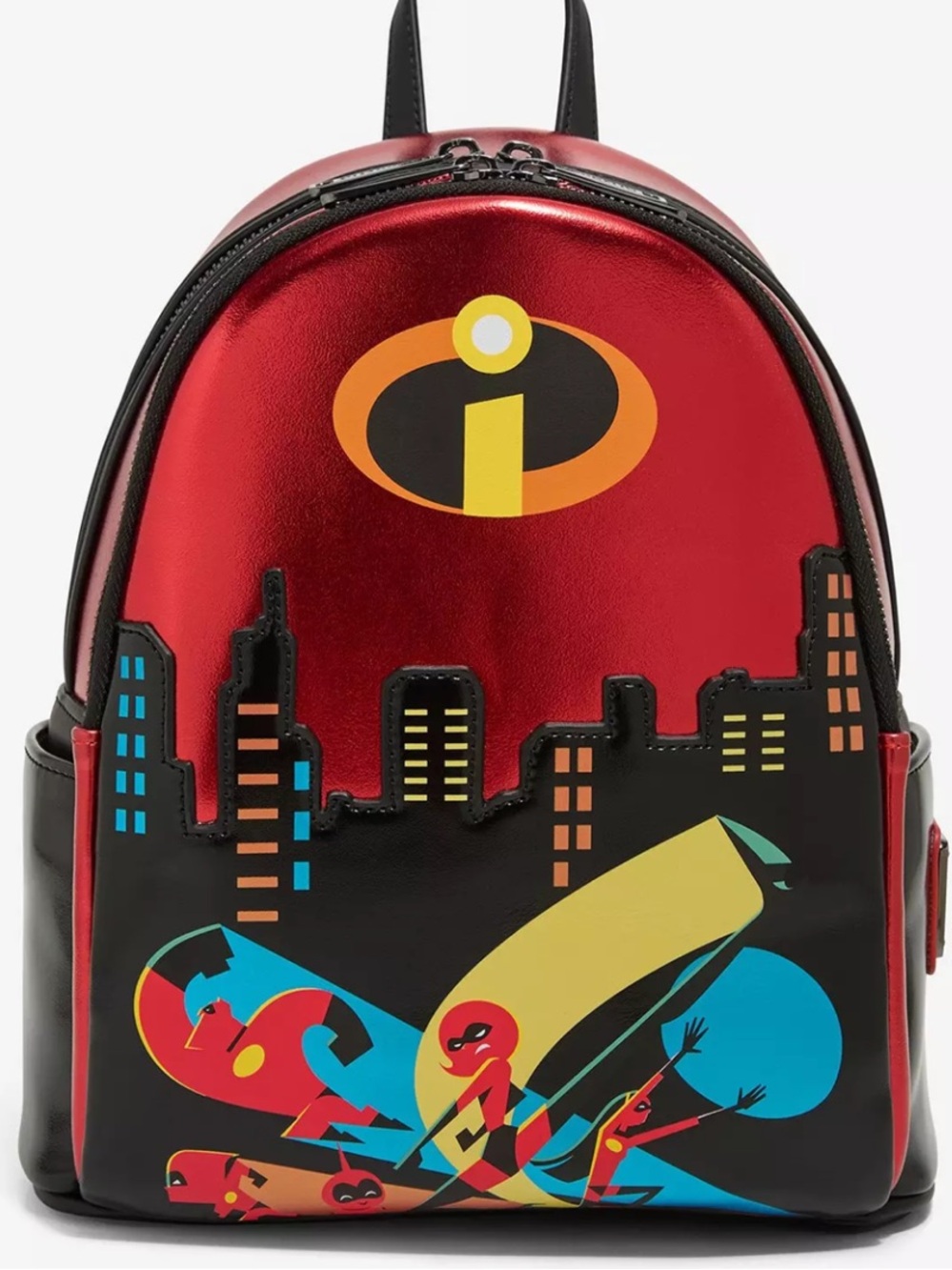 Disney Pixar the Incredibles Family Super Heroes Loungefly Mini Backpack NWT